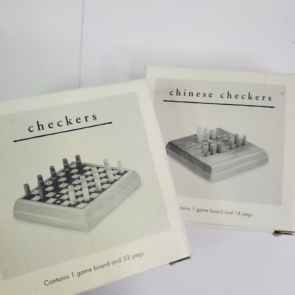 Pier 1 imports Chinese Checkers & Checkers Mini Travel Board Games - Picture 9 of 9